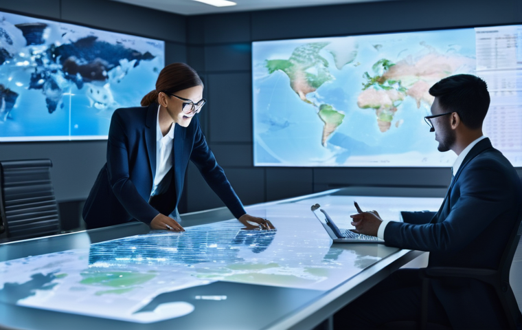 유통관리사 자격증과 해외 취업 - **Prompt 1: Global Supply Chain Professionals**
    "A diverse group of logistics and distribution p...