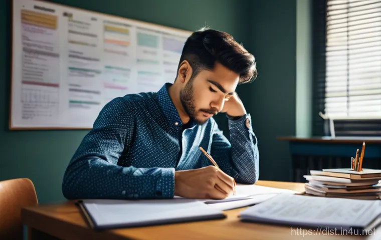 유통관리사 시험 문제 패턴 분석 - **Prompt:** A diverse group of students, ranging from young adults to middle-aged individuals, engag...